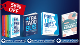 COMBO ENFERMAGEM: Livros - Novo Tratado de Enfermagem (2ª edição), Tratado do SUS, Português e Leg. EBSERH (Brinde) + Curso Completo (Online)